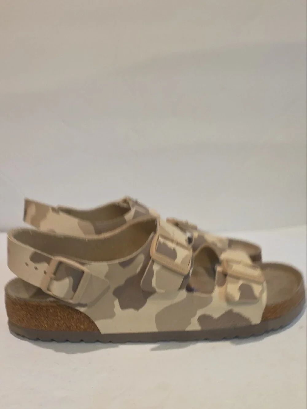Birkenstock Mens Size 44 M11 285 Made In Germany Arizona Sandal in Beige Camo